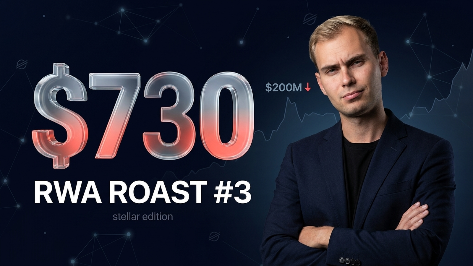 Stellar XLM RWA roast — $5.6 billion market cap, $730 daily fees, 71 percent of RWA value from two issuers